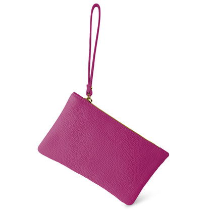 Pochette Donna a Mano, In Vera Pelle, Made in Italy, Modello Aura Parubi - vista 108
