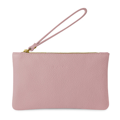 Pochette Donna a Mano, In Vera Pelle, Made in Italy, Modello Aura Parubi Lilla - vista 36