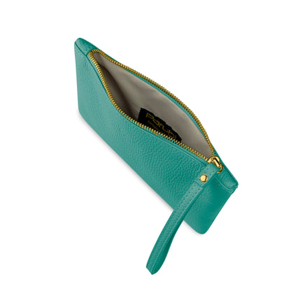 Pochette Donna a Mano, In Vera Pelle, Made in Italy, Modello Aura Parubi - vista 187
