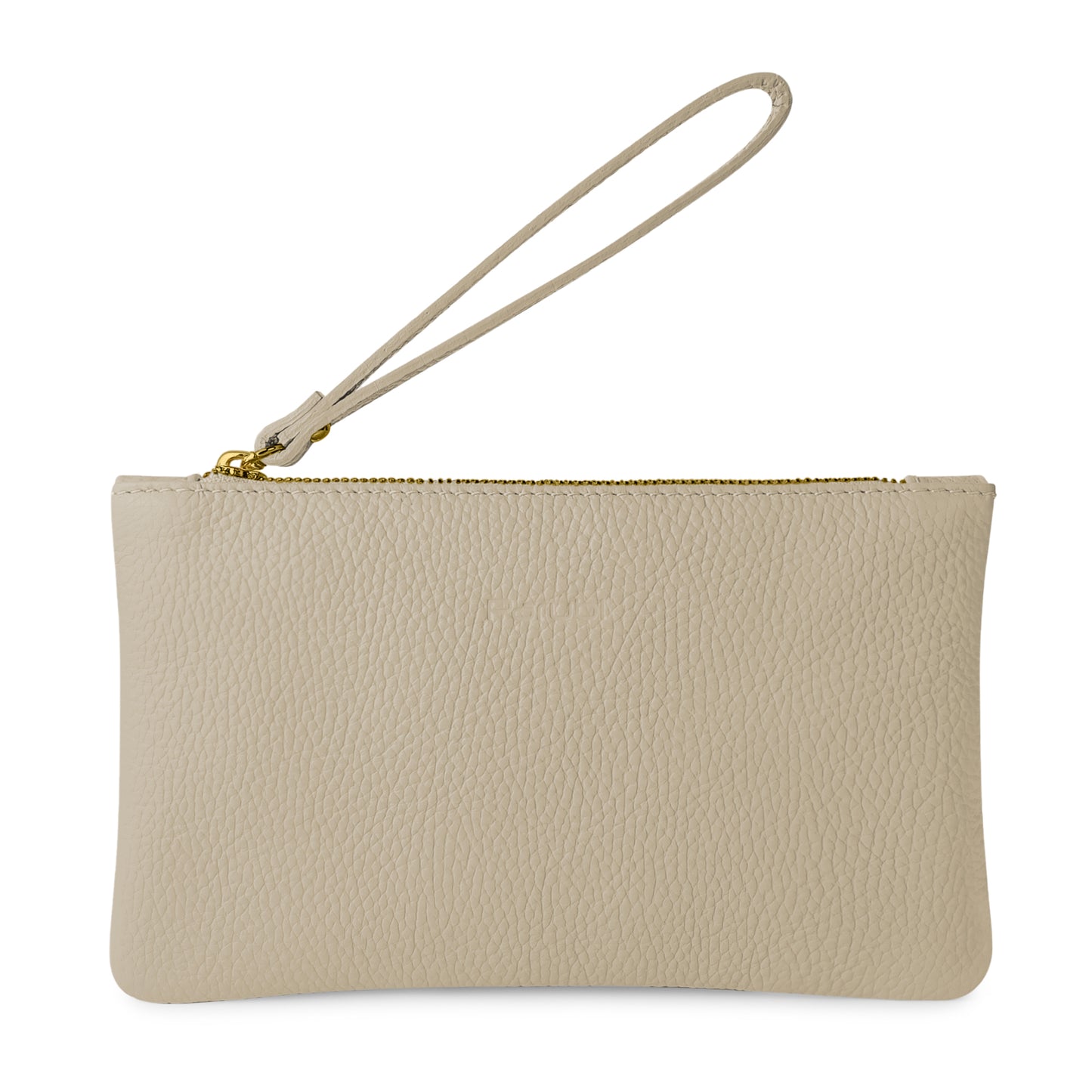 Pochette Donna a Mano, In Vera Pelle, Made in Italy, Modello Aura Parubi Sabbia - vista 43