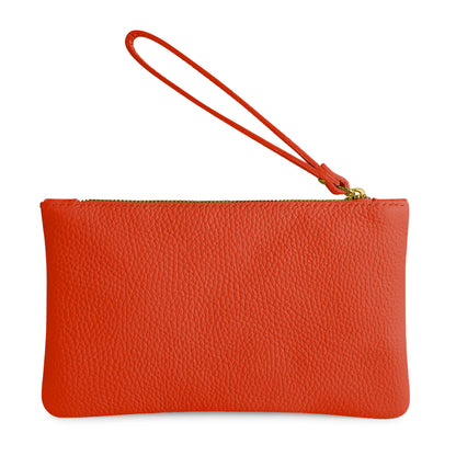 Pochette Donna a Mano, In Vera Pelle, Made in Italy, Modello Aura Parubi - vista 177