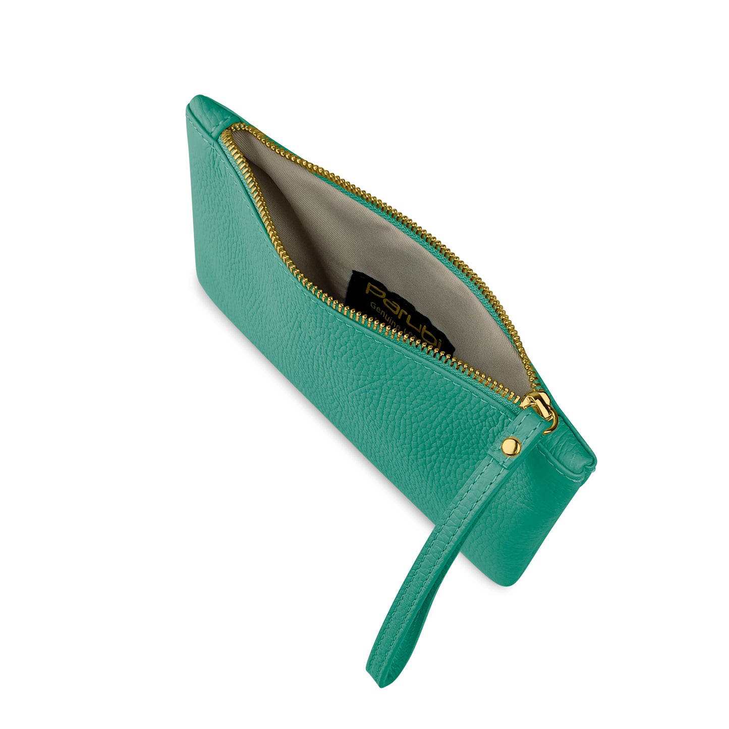 Pochette Donna a Mano, In Vera Pelle, Made in Italy, Modello Aura Parubi - vista 89