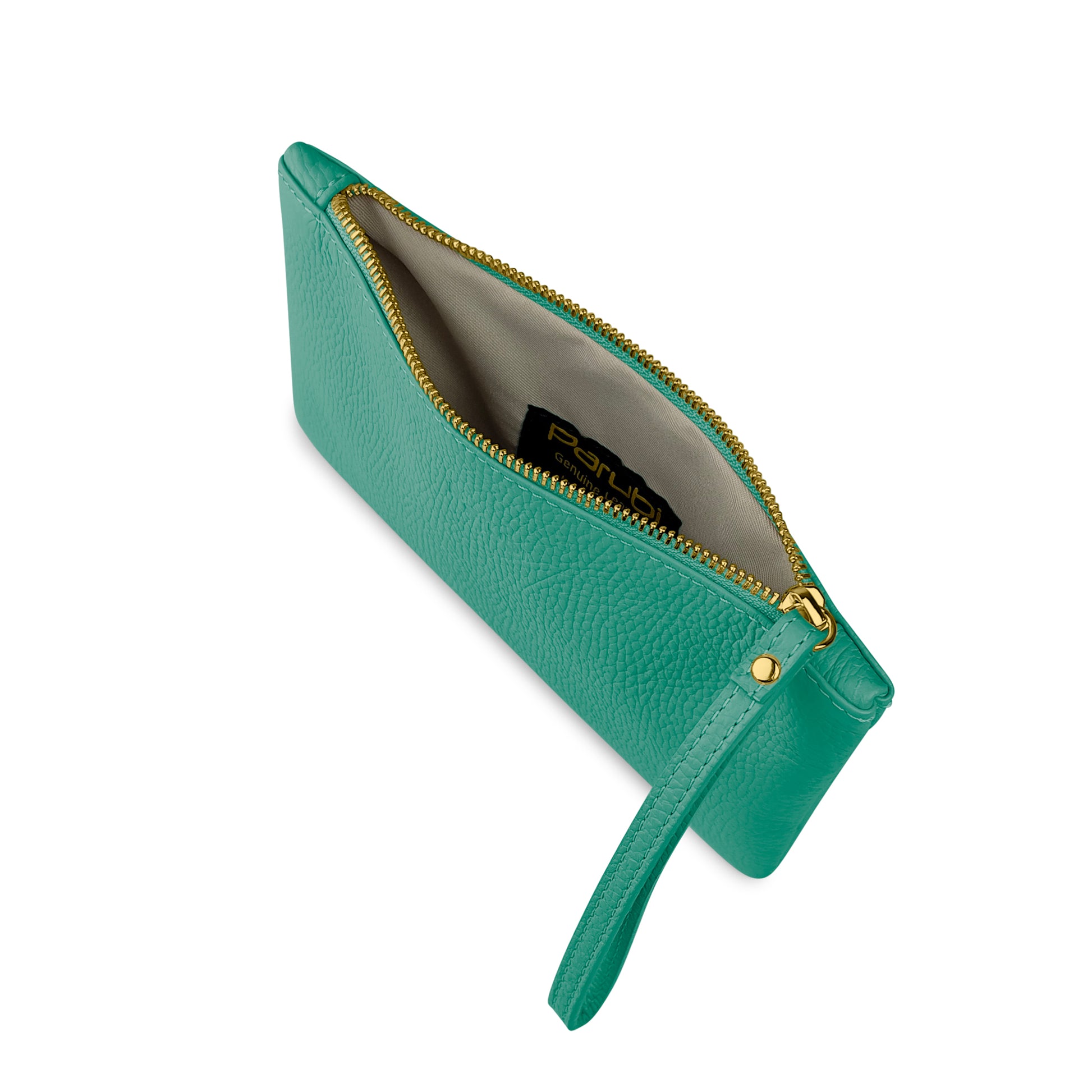 Pochette Donna a Mano, In Vera Pelle, Made in Italy, Modello Aura Parubi - vista 89