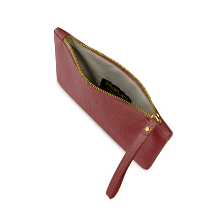 Pochette Donna a Mano, In Vera Pelle, Made in Italy, Modello Aura Parubi - vista 131