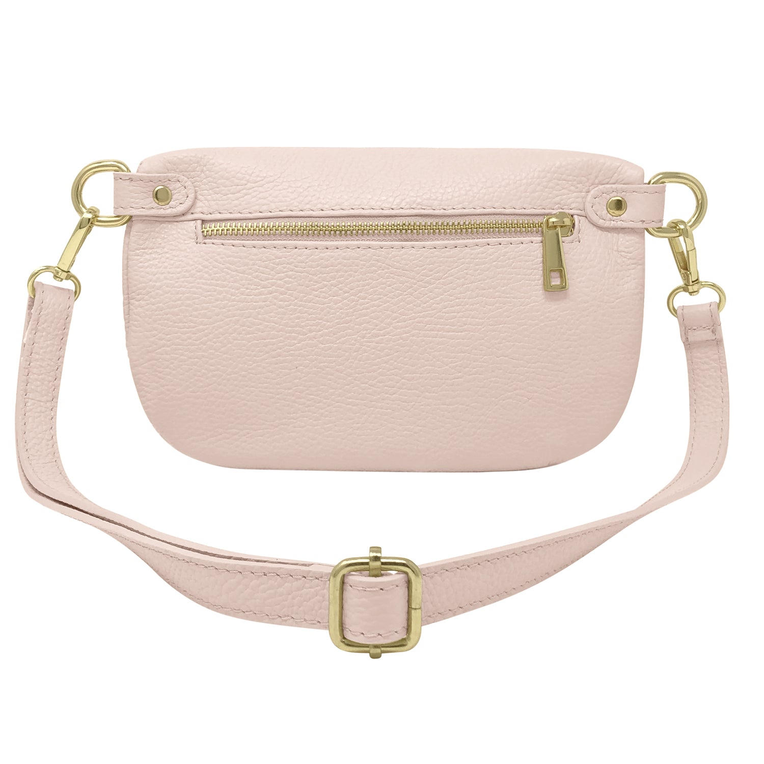 Sac pochette pour femme avec bandoulière, en cuir véritable, fabriqué en Italie, modèle Eva, couleur cuir