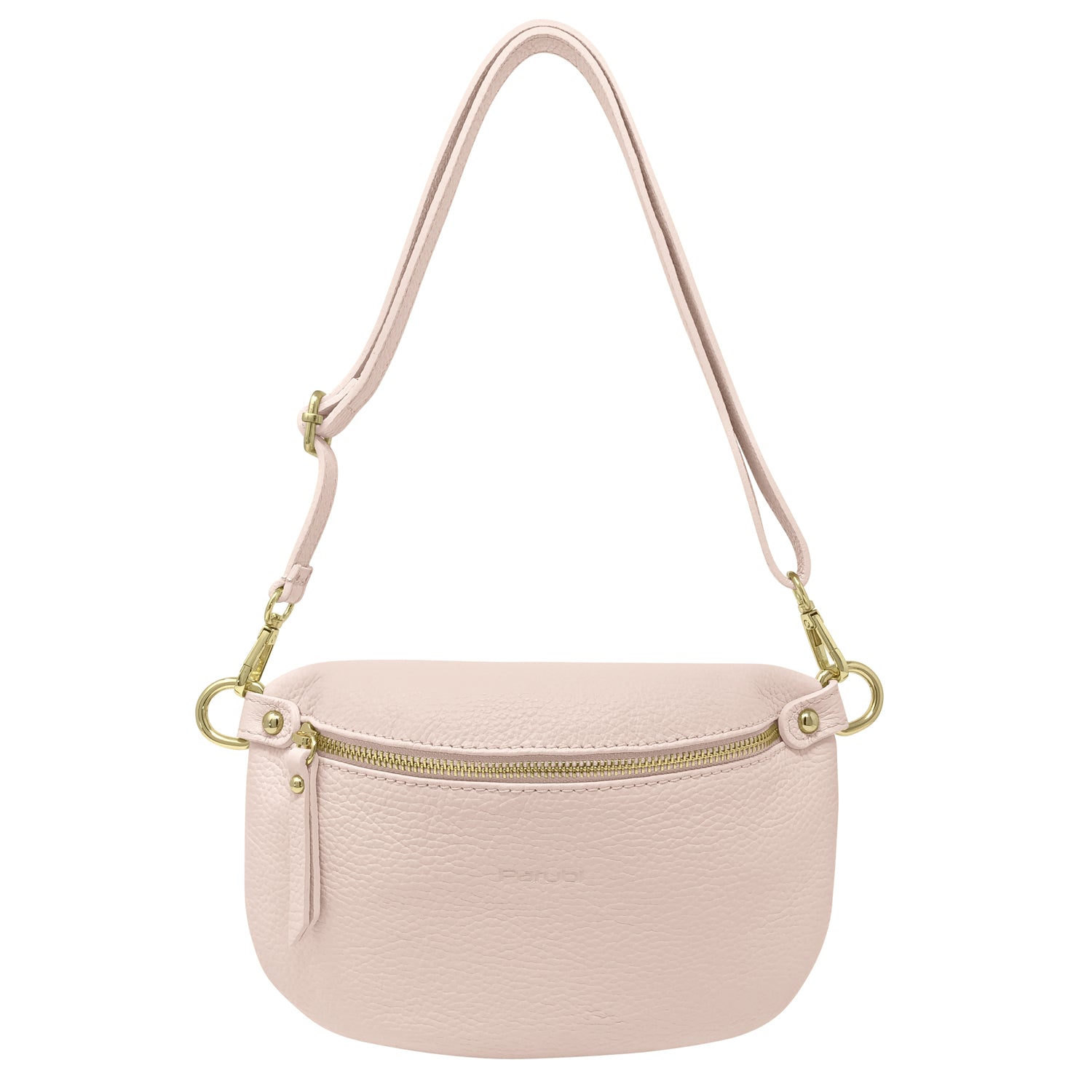 Sac pochette pour femme avec bandoulière, en cuir véritable, fabriqué en Italie, modèle Eva, couleur cuir