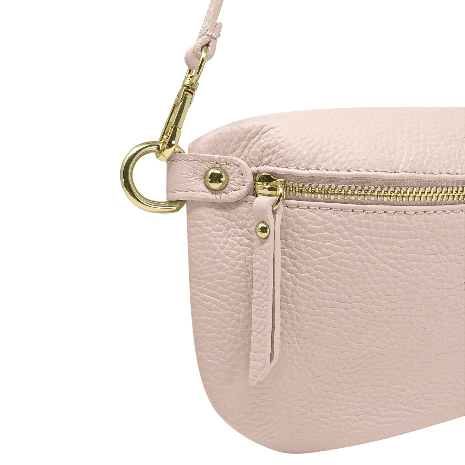 Sac pochette pour femme avec bandoulière, en cuir véritable, fabriqué en Italie, modèle Eva, couleur cuir