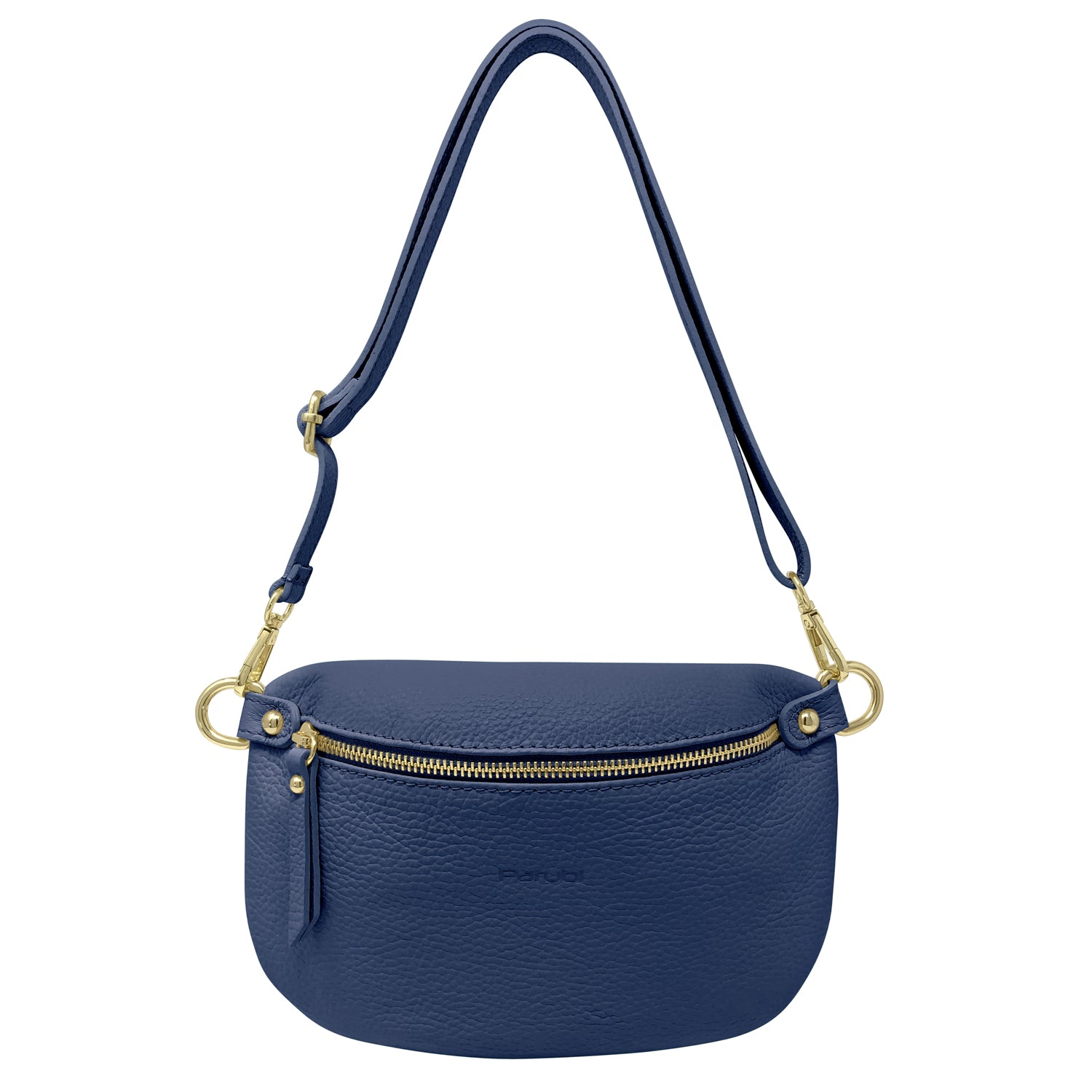 Sac pochette pour femme avec bandoulière, en cuir véritable, fabriqué en Italie, modèle Eva, couleur cuir