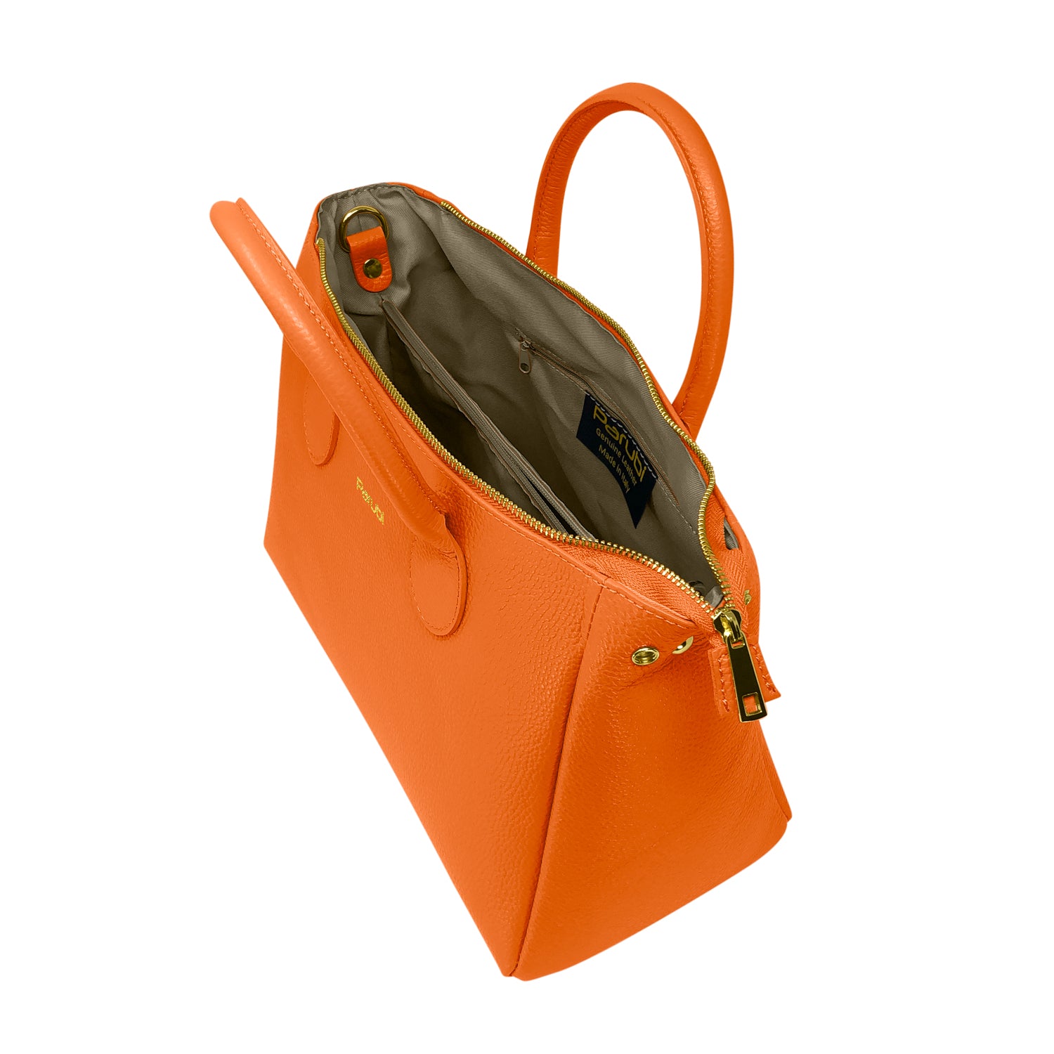 Borsa Donna a Mano con Tracolla, In Vera Pelle Morbida, Made in Italy, Modello Ada Parubi Borse - vista 166