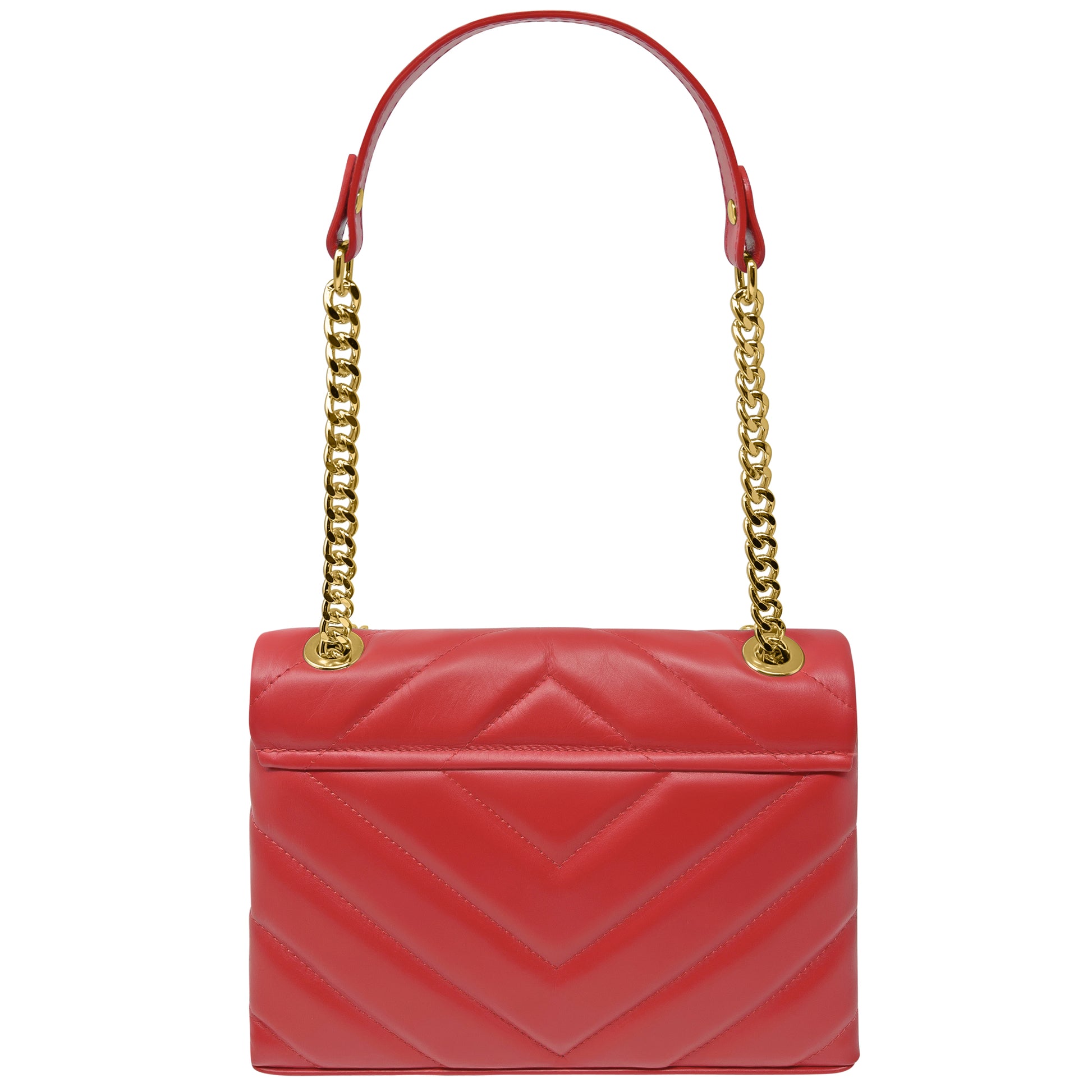 Borsa Donna a Tracolla e Spalla, In Vera Pelle Trapuntata, Made in Italy, Modello Elda Parubi Borse - vista 17