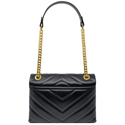 Borsa Donna a Tracolla e Spalla, In Vera Pelle Trapuntata, Made in Italy, Modello Elda Parubi Borse - vista 3