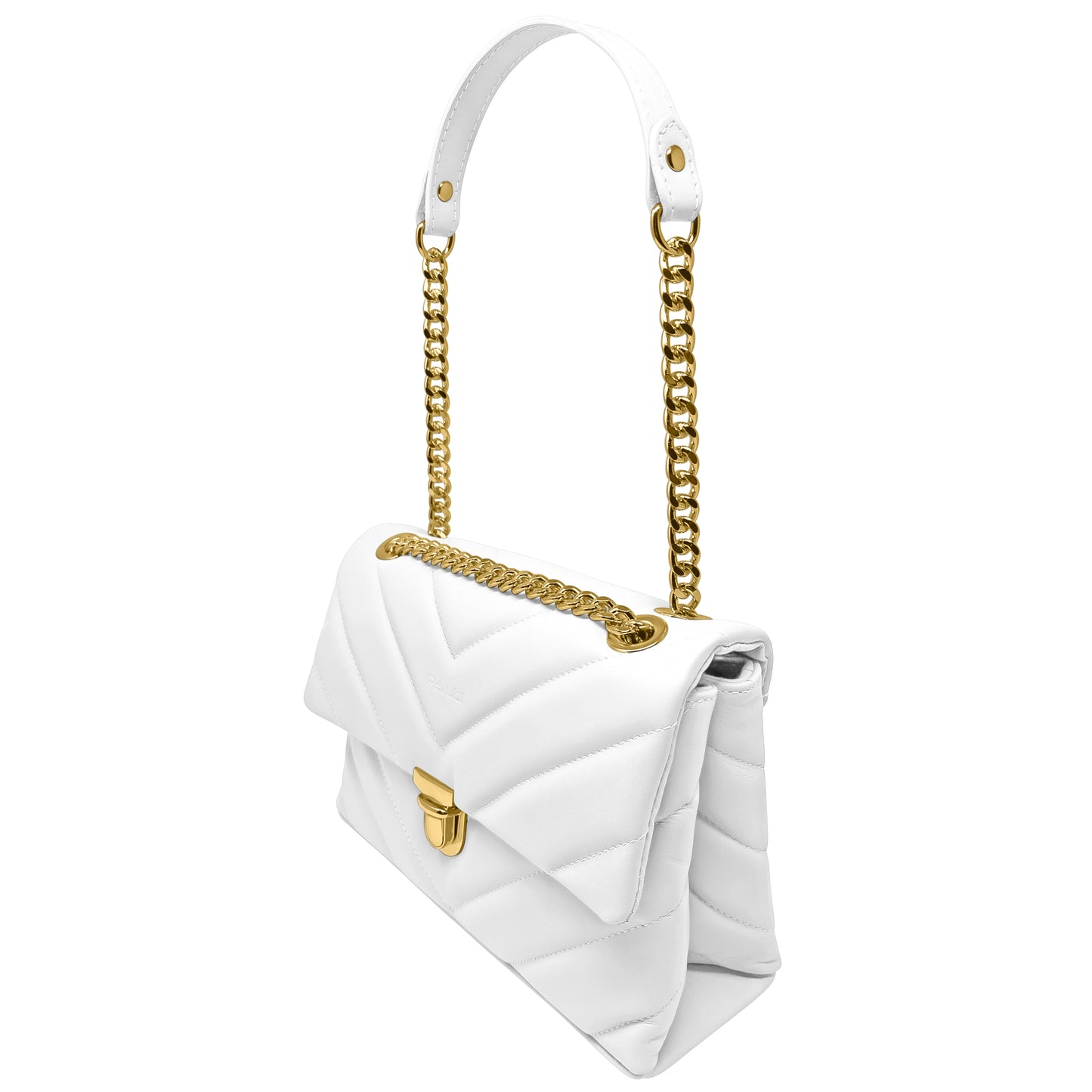 Borsa Donna a Tracolla e Spalla, In Vera Pelle Trapuntata, Made in Italy, Modello Elda Parubi Borse - vista 110