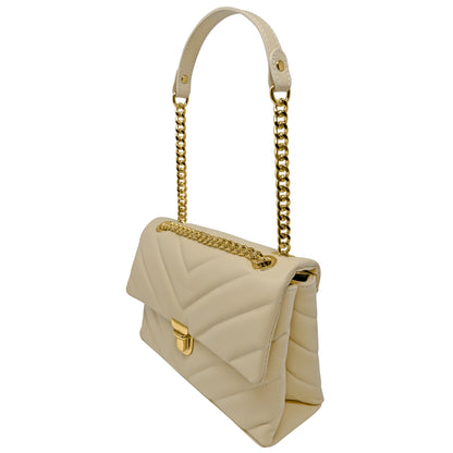 Borsa Donna a Tracolla e Spalla, In Vera Pelle Trapuntata, Made in Italy, Modello Elda Parubi Borse - vista 26