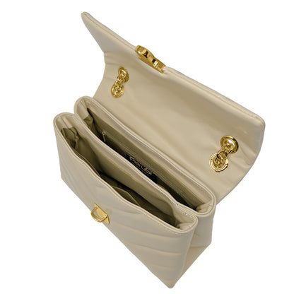Borsa Donna a Tracolla e Spalla, In Vera Pelle Trapuntata, Made in Italy, Modello Elda Parubi Borse - vista 28