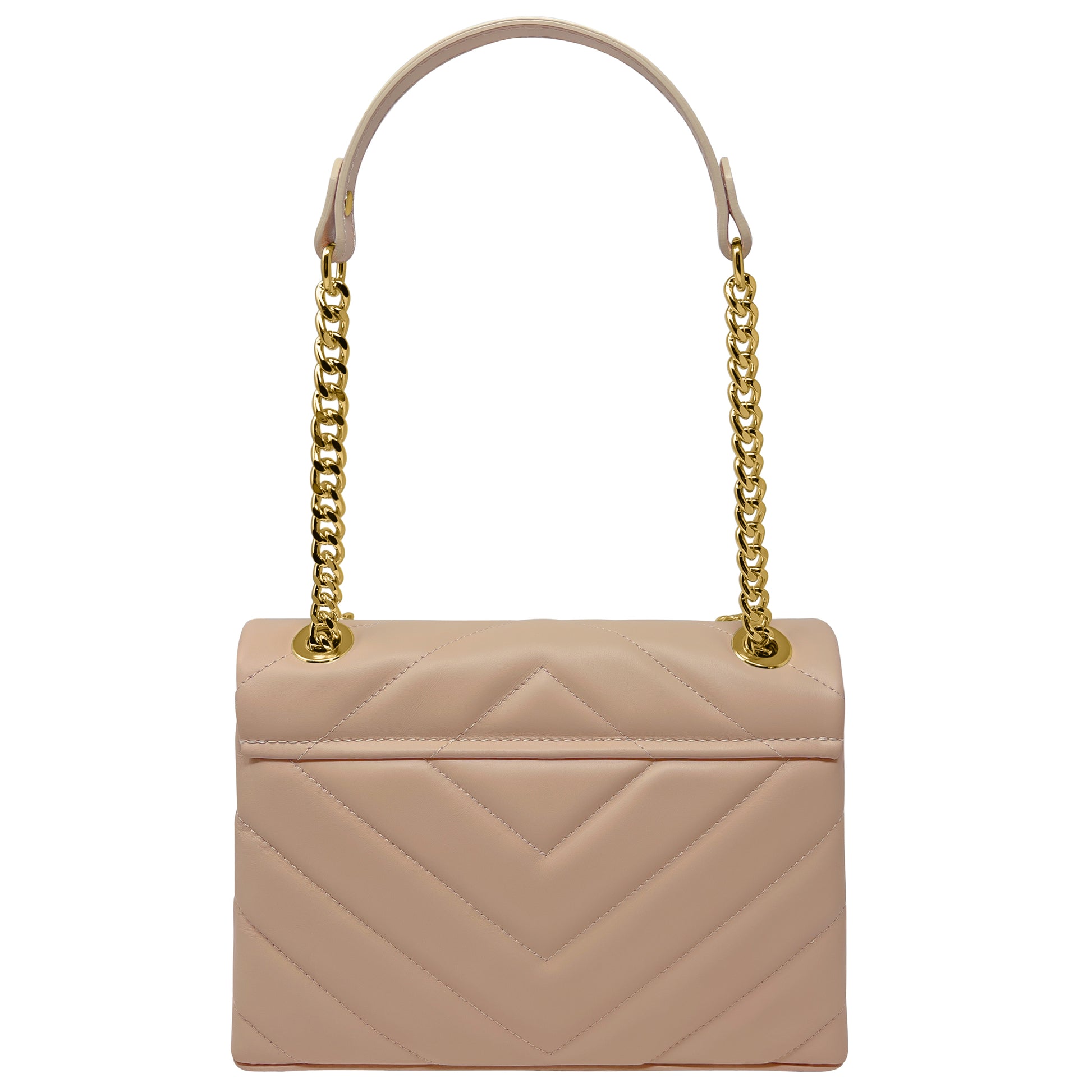 Borsa Donna a Tracolla e Spalla, In Vera Pelle Trapuntata, Made in Italy, Modello Elda Parubi Borse - vista 99
