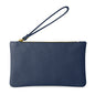 Pochette Donna a Mano, In Vera Pelle, Made in Italy, Modello Aura Parubi Blu Jeans - vista 57