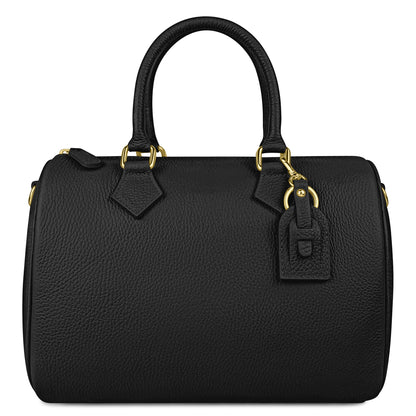 Borsa Bauletto Donna a Mano con Tracolla, In Vera Pelle, Made in Italy, Modello Olimpia Parubi Borse Nero - vista 13