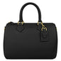 Borsa Bauletto Donna a Mano con Tracolla, In Vera Pelle, Made in Italy, Modello Olimpia Parubi Borse Nero - vista 13
