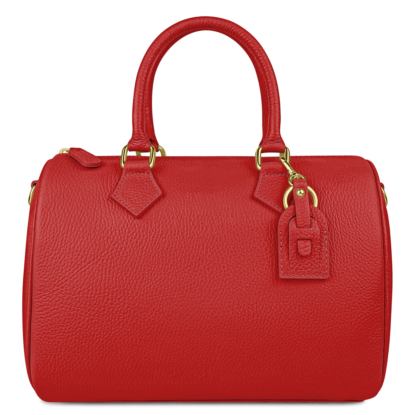 Borsa Bauletto Donna a Mano con Tracolla, In Vera Pelle, Made in Italy, Modello Olimpia Parubi Borse Rosso - foto prodotto