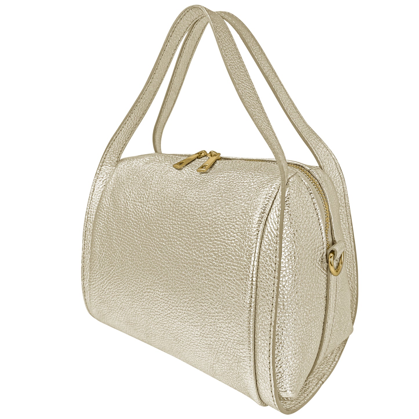 Borsa Donna a Mano, In Vera Pelle Laminata, Made in Italy, Modello Anette Parubi Borse - vista 9