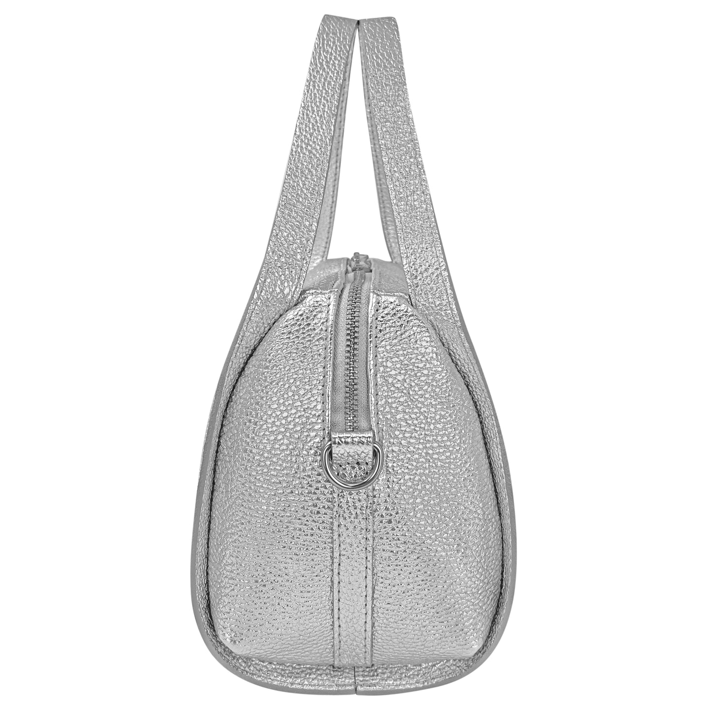 Borsa Donna a Mano, In Vera Pelle Laminata, Made in Italy, Modello Anette Parubi Borse - vista 3