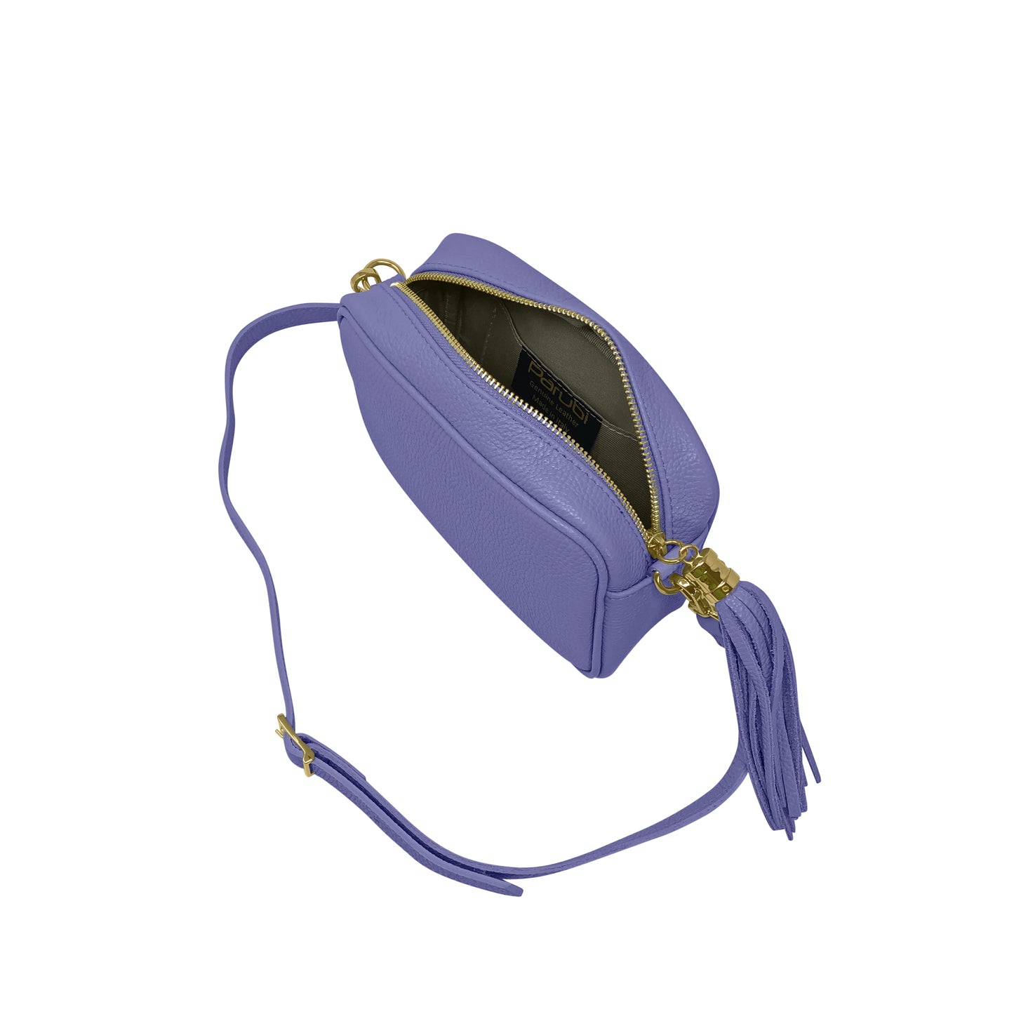Borsa Donna a Tracolla Blu Fiordaliso, In Vera Pelle, Made in Italy, Anastasia Parubi Borse - vista 6