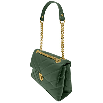 Borsa Donna a Tracolla e Spalla, In Vera Pelle Trapuntata, Made in Italy, Modello Elda Parubi Borse - vista 50