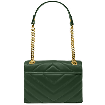 Borsa Donna a Tracolla e Spalla, In Vera Pelle Trapuntata, Made in Italy, Modello Elda Parubi Borse - vista 51