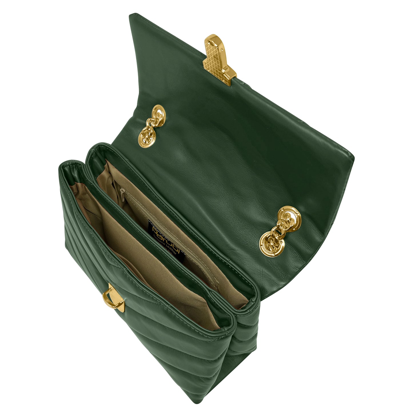 Borsa Donna a Tracolla e Spalla, In Vera Pelle Trapuntata, Made in Italy, Modello Elda Parubi Borse - vista 52