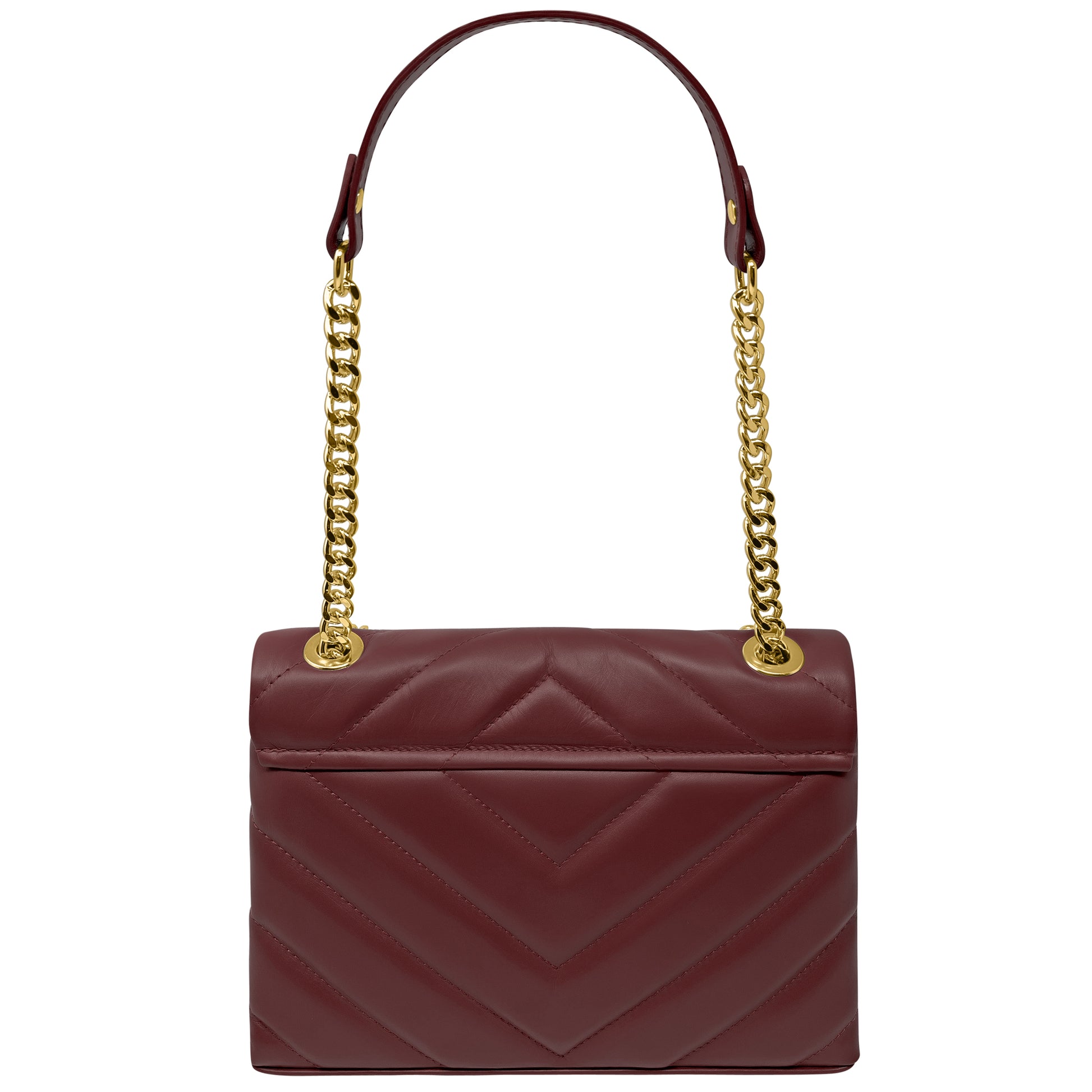 Borsa Donna a Tracolla e Spalla, In Vera Pelle Trapuntata, Made in Italy, Modello Elda Parubi Borse - vista 39