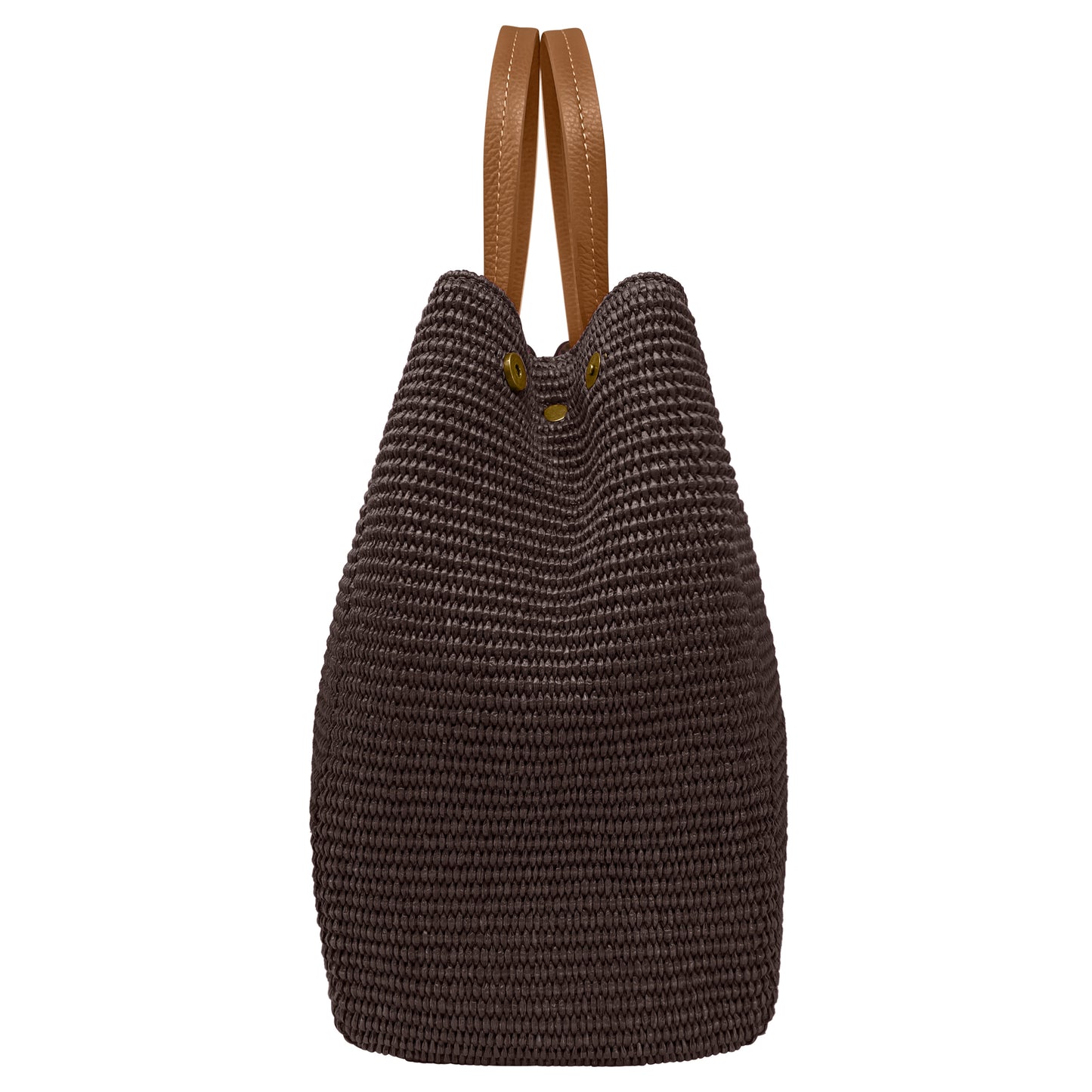 Borsa Donna a Mano con Tracolla, In Rafia e Vera Pelle, Made in Italy, Modello Lena Parubi Borse - vista 18