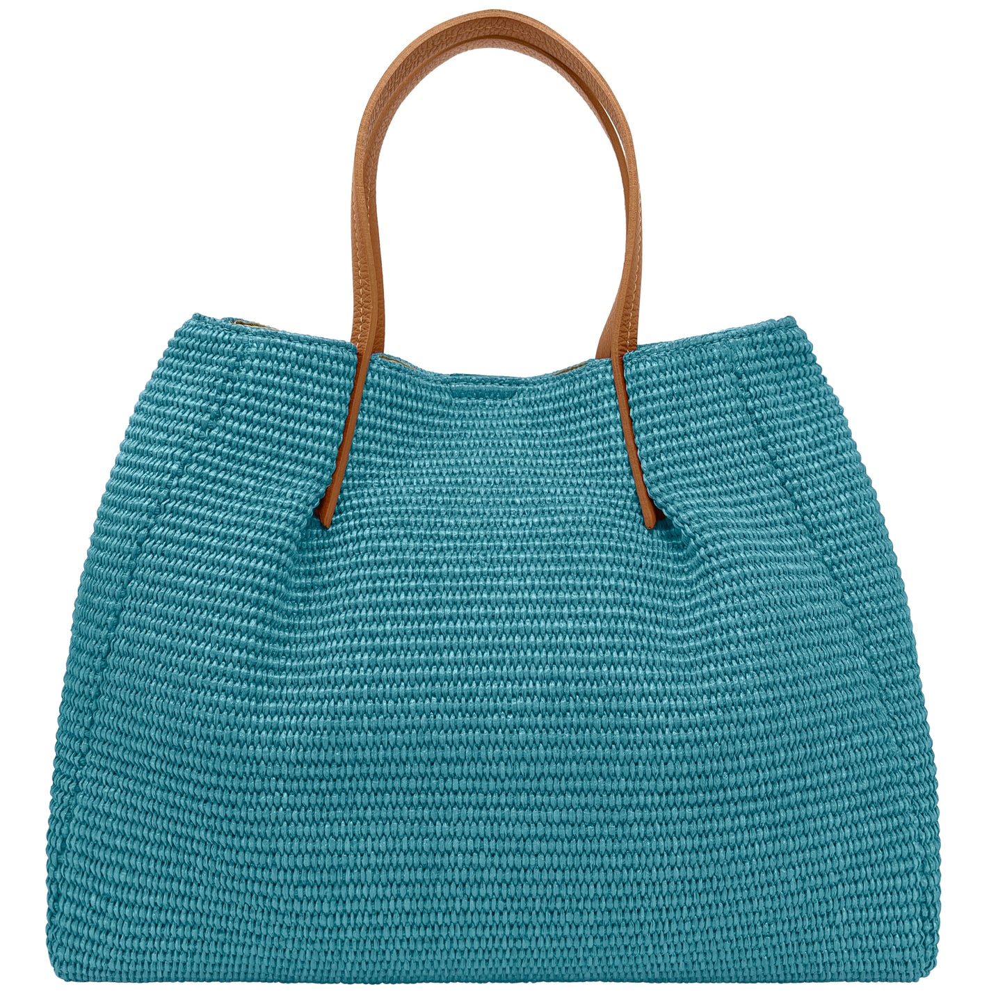 Borsa Donna a Mano con Tracolla, In Rafia e Vera Pelle, Made in Italy, Modello Lena Parubi Borse - vista 29