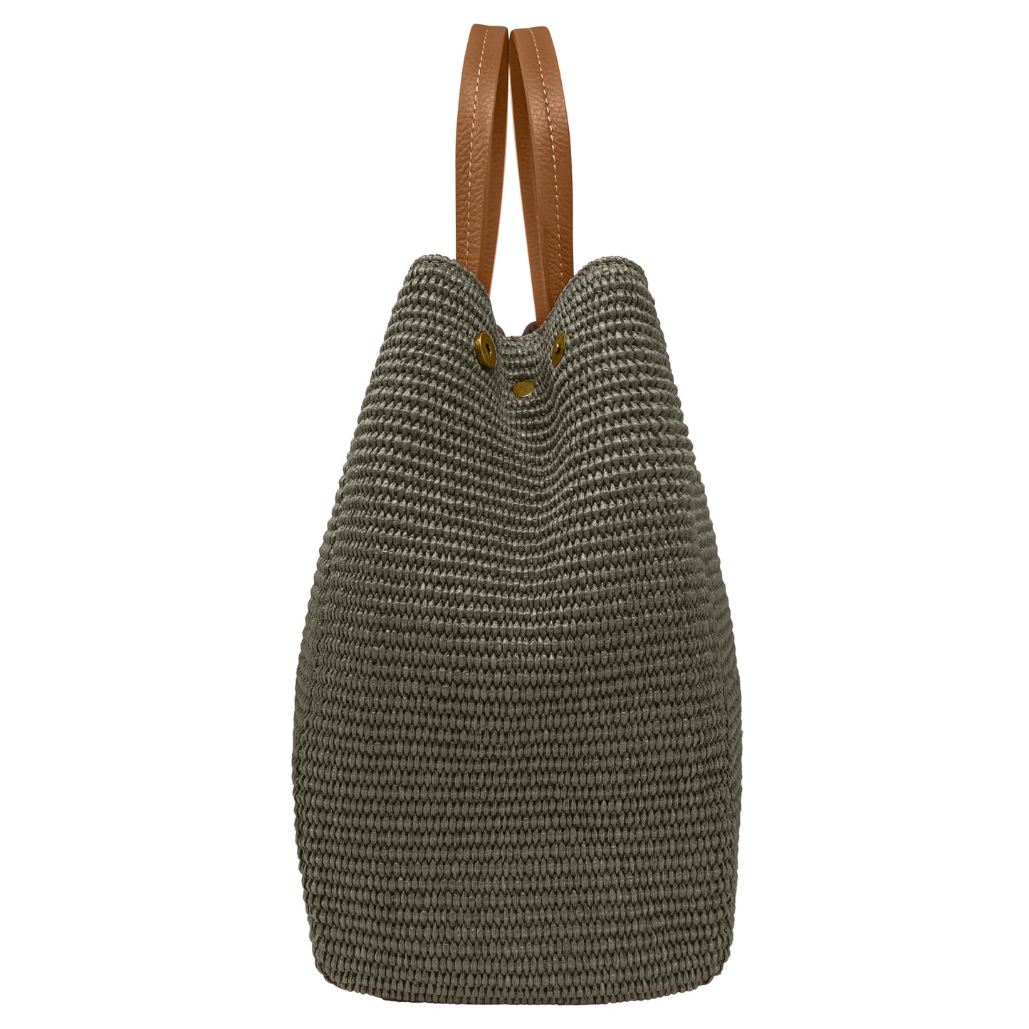 Borsa Donna a Mano con Tracolla, In Rafia e Vera Pelle, Made in Italy, Modello Lena Parubi Borse - vista 48