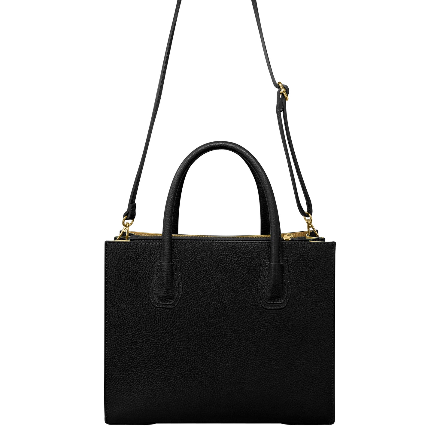 Borsa Donna a Mano con Tracolla, In Vera Pelle Morbida, Made in Italy, Modello Leda Parubi Borse - vista 5