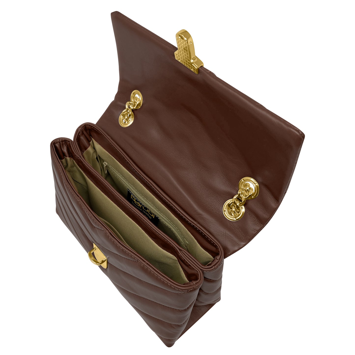 Borsa Donna a Tracolla e Spalla, In Vera Pelle Trapuntata, Made in Italy, Modello Elda Parubi Borse - vista 88
