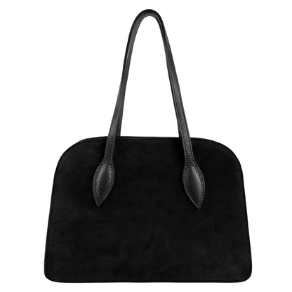 Borsa Donna a Spalla con Tracolla, In Vera Pelle Scamosciata, Made in Italy, Modello Brigitte Parubi Borse - vista 12