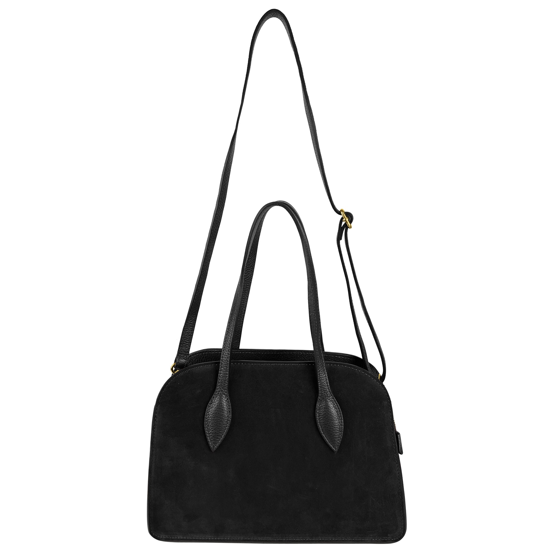 Borsa Donna a Spalla con Tracolla, In Vera Pelle Scamosciata, Made in Italy, Modello Brigitte Parubi Borse - vista 13