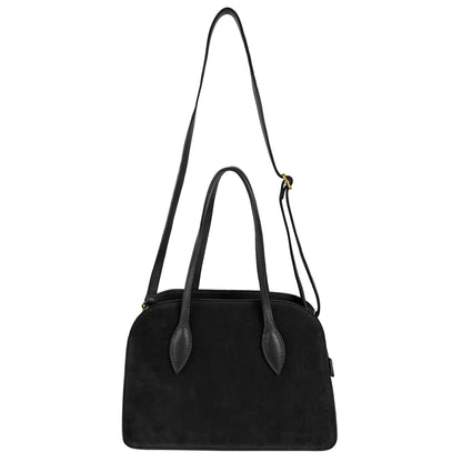 Borsa Donna a Spalla con Tracolla, In Vera Pelle Scamosciata, Made in Italy, Modello Brigitte Parubi Borse - vista 13