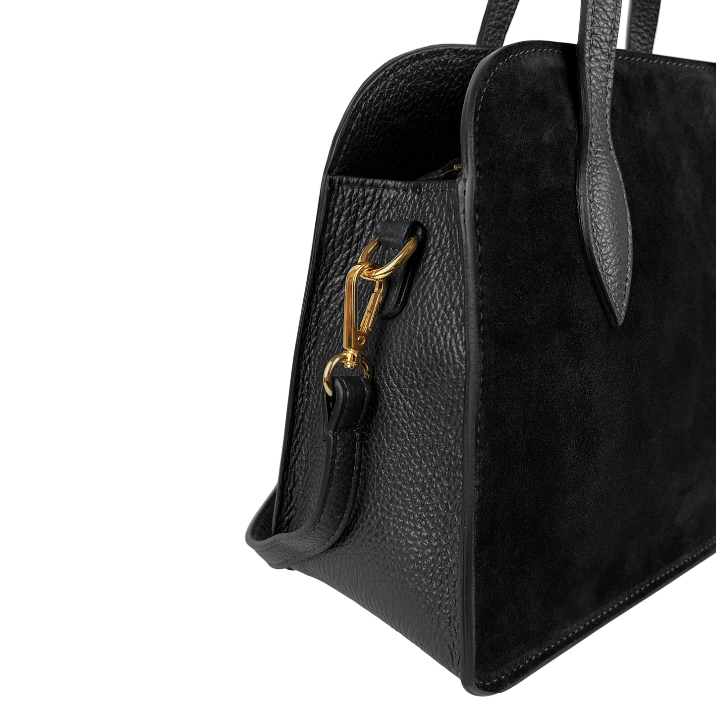 Borsa Donna a Spalla con Tracolla, In Vera Pelle Scamosciata, Made in Italy, Modello Brigitte Parubi Borse - vista 14