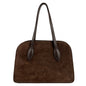 Borsa Donna a Spalla con Tracolla, In Vera Pelle Scamosciata, Made in Italy, Modello Brigitte Parubi Borse - foto prodotto