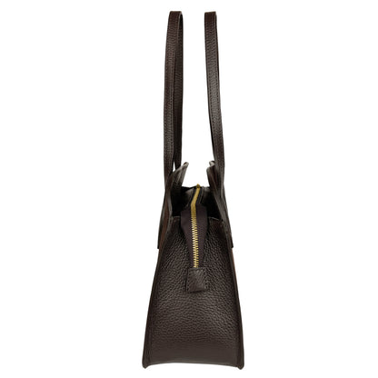 Borsa Donna a Spalla con Tracolla, In Vera Pelle Scamosciata, Made in Italy, Modello Brigitte Parubi Borse - vista 3