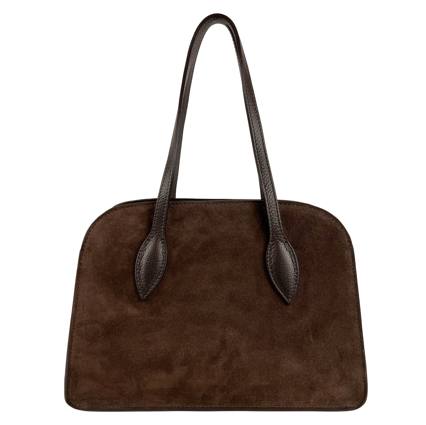 Borsa Donna a Spalla con Tracolla, In Vera Pelle Scamosciata, Made in Italy, Modello Brigitte Parubi Borse - vista 4