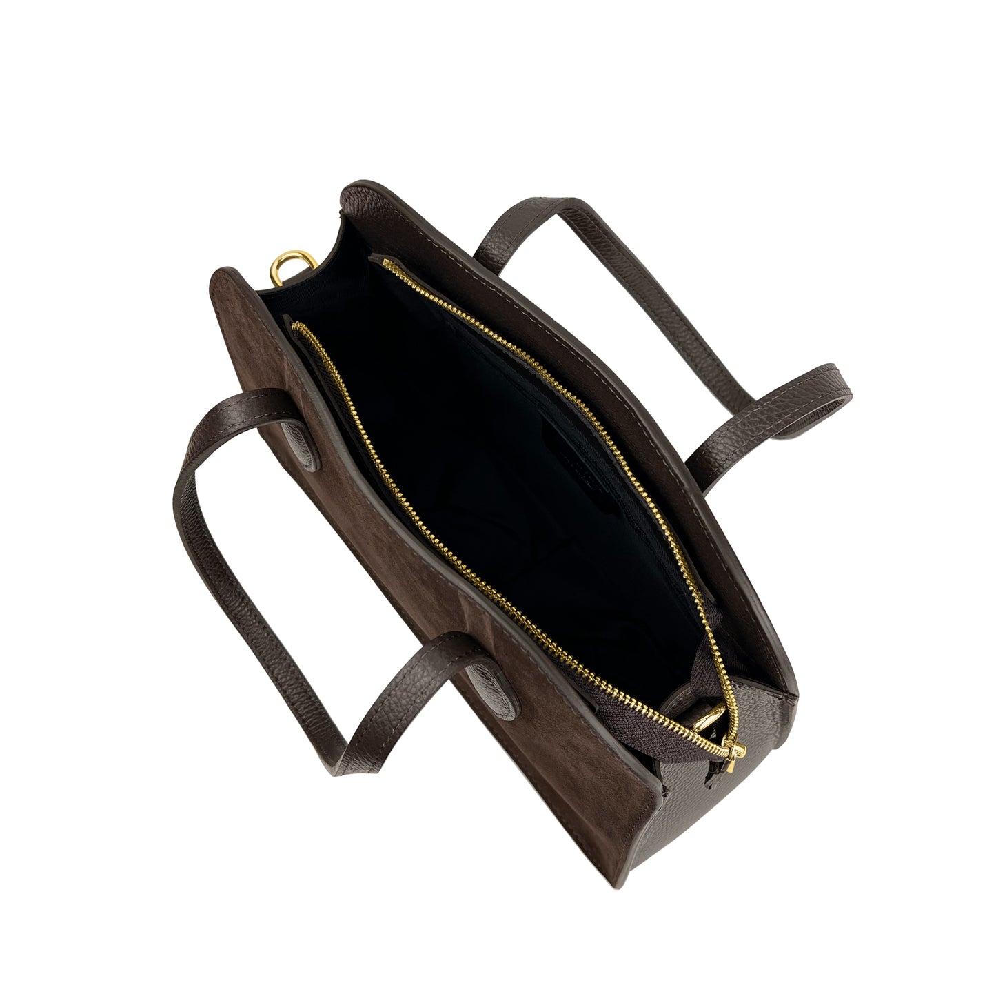 Borsa Donna a Spalla con Tracolla, In Vera Pelle Scamosciata, Made in Italy, Modello Brigitte Parubi Borse - vista 7