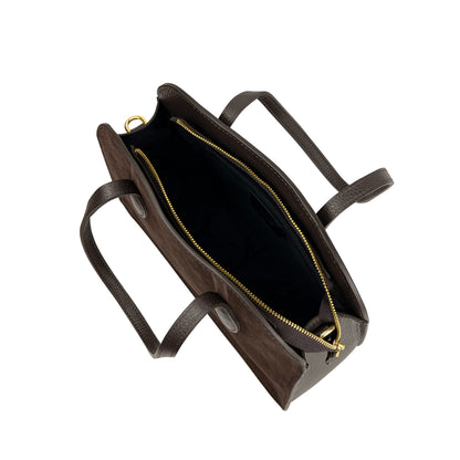 Borsa Donna a Spalla con Tracolla, In Vera Pelle Scamosciata, Made in Italy, Modello Brigitte Parubi Borse - vista 7