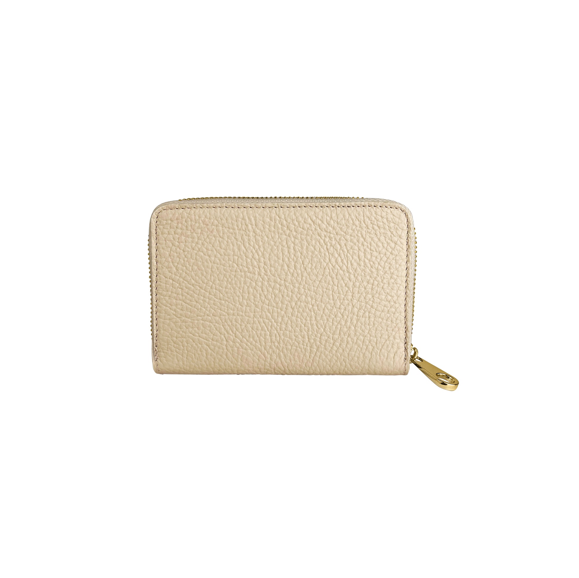 Portafoglio Donna Piccolo, In Vera Pelle, Made in Italy, Modello Cloe Mini Parubi Beige - vista 13