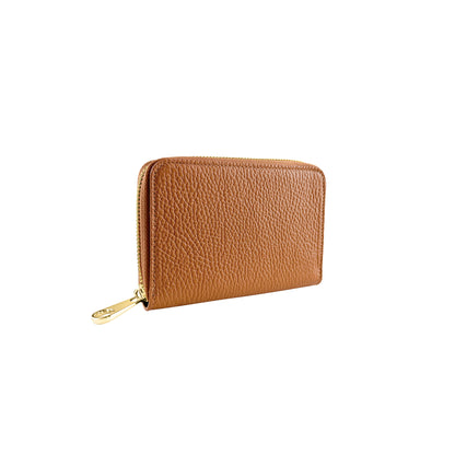 Portafoglio Donna Piccolo, In Vera Pelle, Made in Italy, Modello Cloe Mini Parubi - vista 8