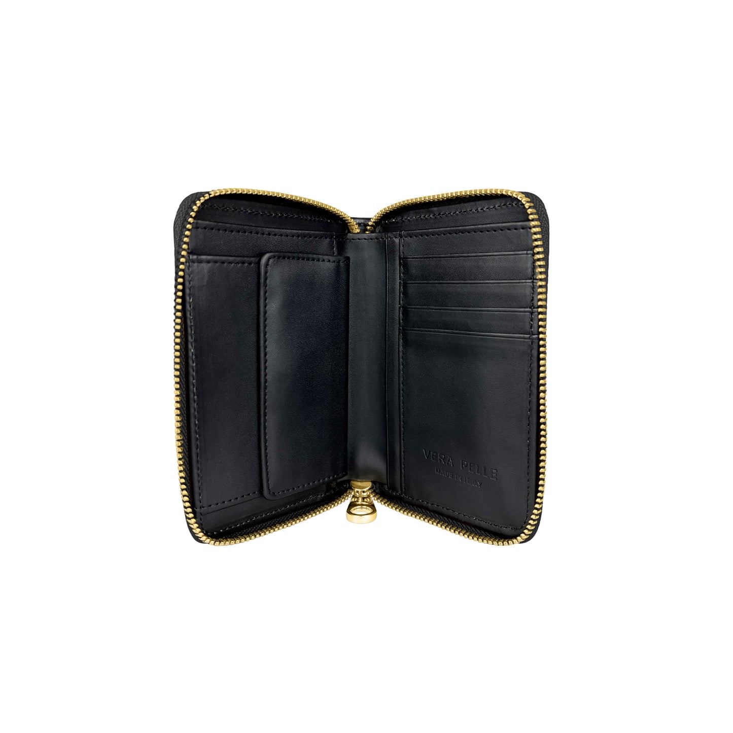 Portafoglio Donna Piccolo, In Vera Pelle, Made in Italy, Modello Cloe Mini Parubi - vista 6