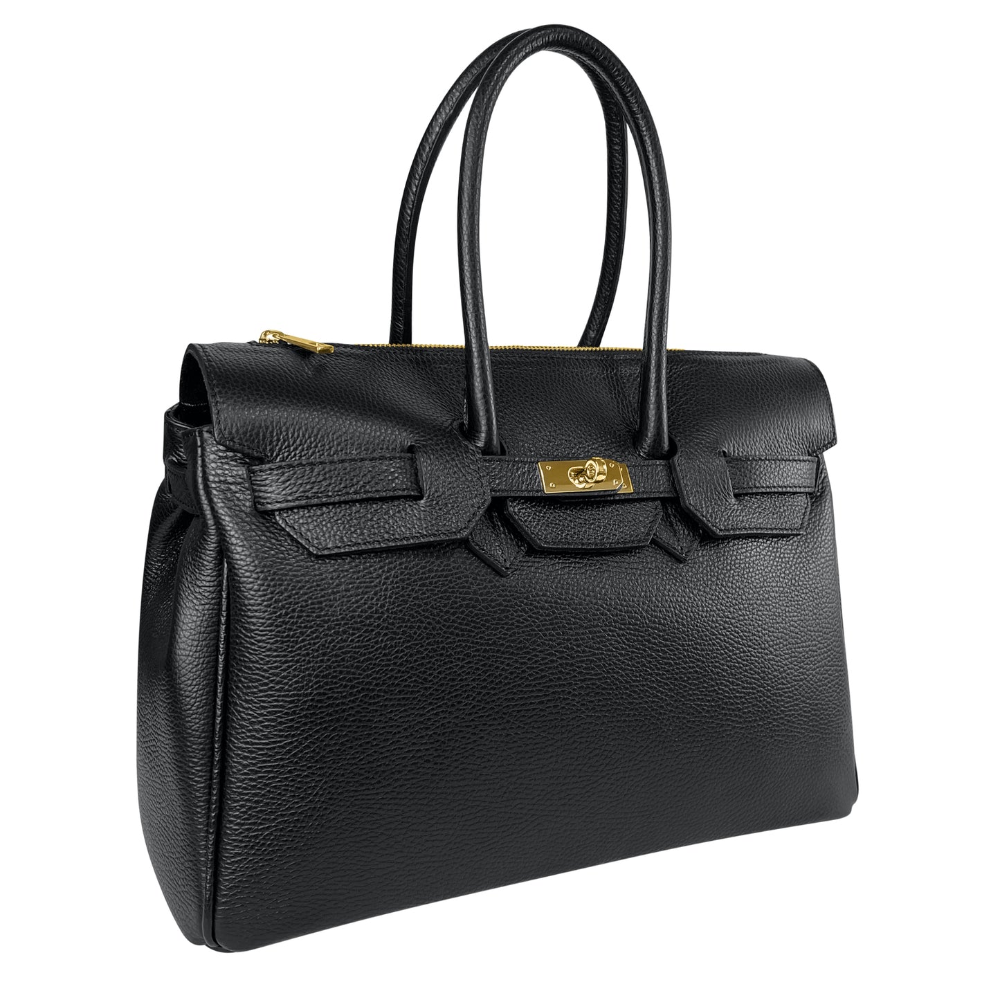 Borsa Donna a Mano Grande, In Vera Pelle, Made in Italy, Modello Diamante Parubi Borse - vista 2