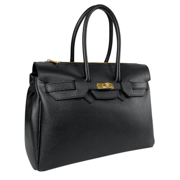 Borsa Donna a Mano Grande, In Vera Pelle, Made in Italy, Modello Diamante Parubi Borse - vista 2