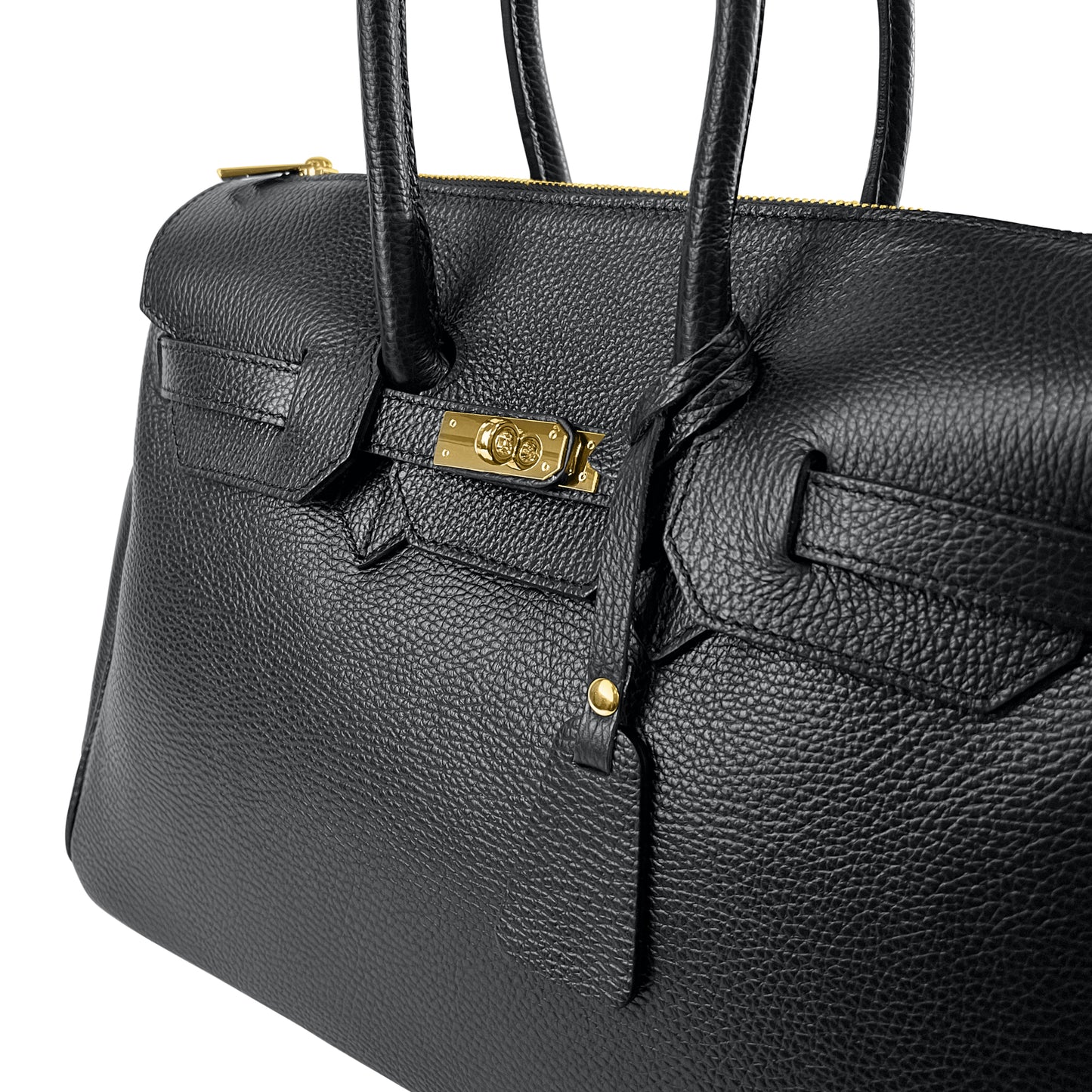 Borsa Donna a Mano Grande, In Vera Pelle, Made in Italy, Modello Diamante Parubi Borse - vista 6